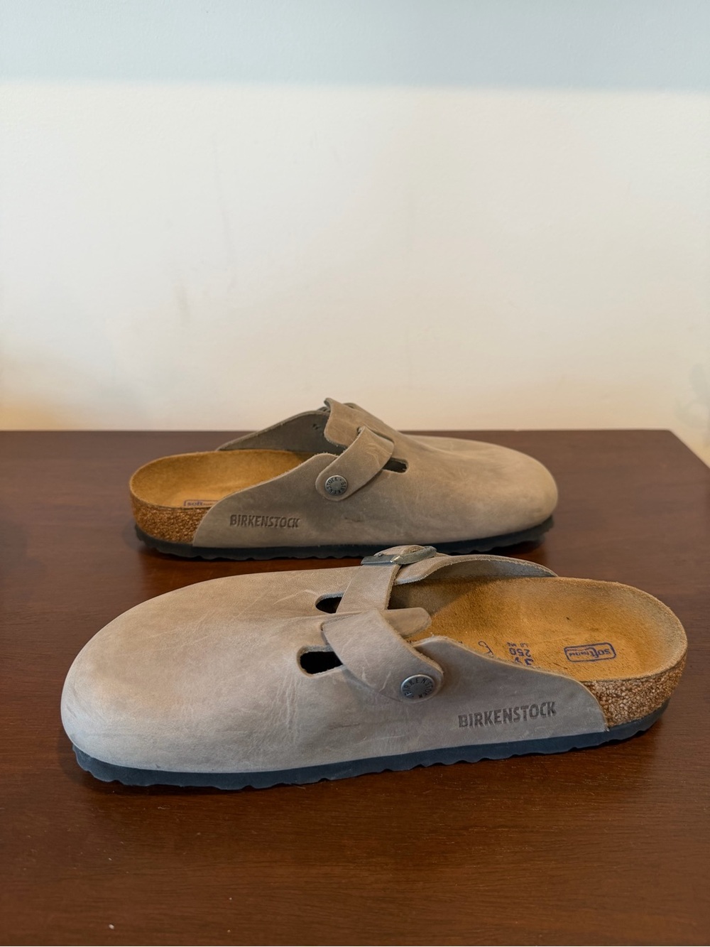 Birkenstock Boston Clogs Leather Size 39 - Picture 13 of 14
